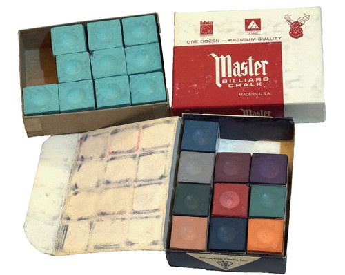 10x green master cue chalk - 10x,