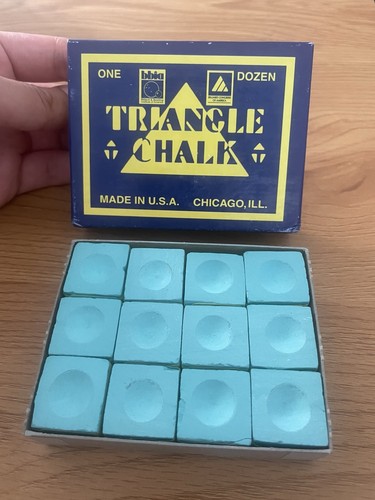 Triangle blue cue - blue, chalk