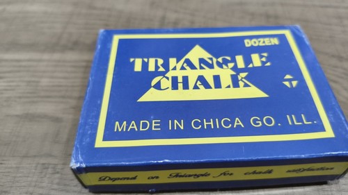 Vintage triangle chalk - triangle,