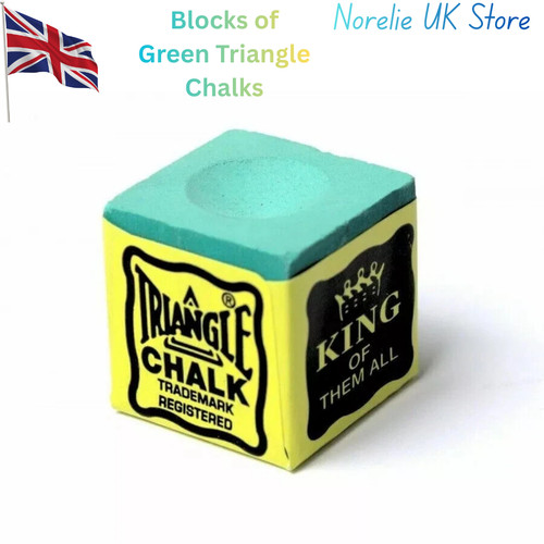 Piece green triangle chalk - green,