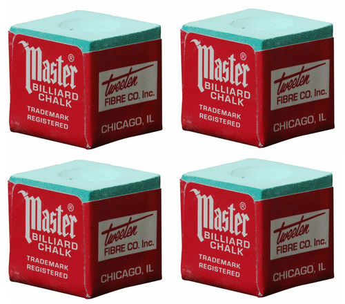 Green master cue tip chalk - 4, x
