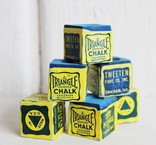 Blue triangle chalk - 6, x
