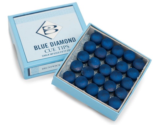Blue diamond cue tips - cue, genuine