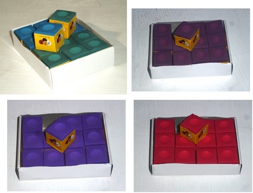 Cue chalk box cubes - 12,