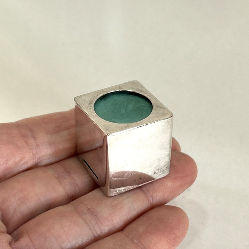 Vintage silver plated pocket - silver,